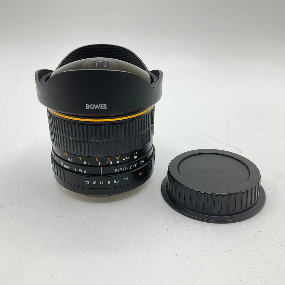 Bower 8mm f/3.5 Fish Eye CS Lens for Canon Tested Working - Image 1 of 4