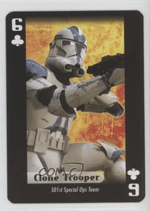 2007 Cartamundi Star Wars Playing Cards The Empire Clone Trooper #6C 2rz