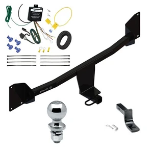 Trailer Tow Hitch For 21-22 Passat w/ LED Taillights Wiring Draw Bar and 2" Ball - Foto 1 di 10