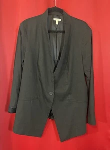Eileen Fisher Blazer Women 2X Collar Linen Silk Classic Lagenlook Business - Picture 1 of 6