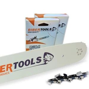 2 Sägeketten + Schwert p.f. STIHL 030 45cm 3/8" 1,6mm 66TG VM - Foto 1 di 6