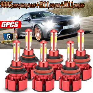 For Toyota Camry 2007- 2014 LED Headlight Bulbs Kit High / Low Beam + Fog Light - Picture 1 of 12