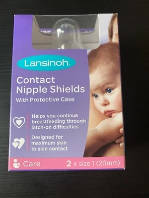 Protectores para pezones de contacto Lansinoh con estuche de transporte 2 X tamaño 1-20 mm Foto 1 de 4