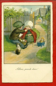 KINDER VON PAULI EBNER ALTE POSTKARTE 180 - Bild 1 von 2