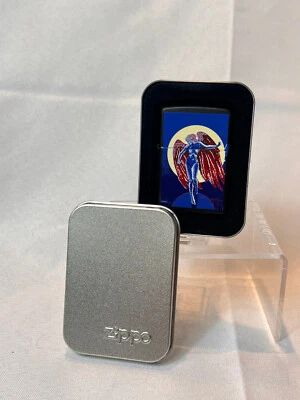 Encendedor Zippo Blue Angel 1994 Stanley Mouse LED Zepplin negro mate en estaño Foto 1 de 4