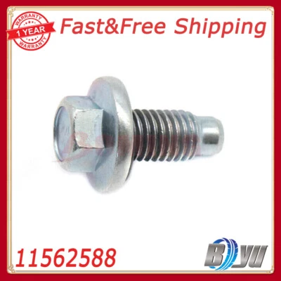 11562588 W/O-Ring Pan Drain Plug Bolt For Buick Cadillac GM Chevrolet 11519408 - Image 1 of 4