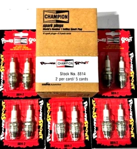 New Champion Power Sport Spark Plugs 10 Spark Plugs 5 2-packs 8814-2 - Picture 1 of 5