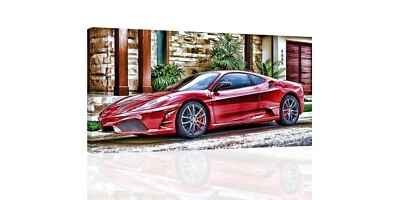 Ferrari 430 Scuderia - ARTE DE PARED EN LIENZO O IMPRESO Foto 1 de 3