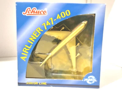 SCHUCO JUNIOR LINE VINTAGE BOEING AIRLINER 747 400 AMERICAN SCALA 1/400 0160487 - Immagine 1 di 4