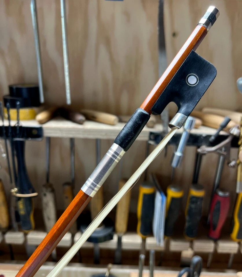 3/4 Cello Bow 3/4 Brazilwood stick Ebony Frog  Straight US seller - Image 1 of 4