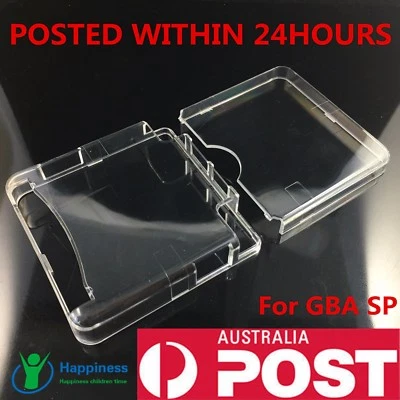 For Gameboy Advance SP Clear Crystal Hard Case Cover Shell Skin GBASP - Image 1 of 4