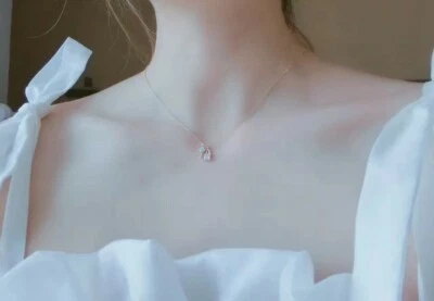 925 Sterling Silber vergoldet Zierliche Halskette mit Schloss & Sch Aanhänger - Bild 1 von 3