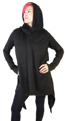 Cómodo Shiva Festival Bohemio Negro Abrigo Suéter Mujer Foto 1 de 4