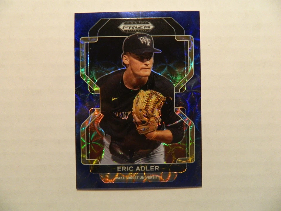 2022 Panini D.P. Blue Kaleidoscope Prizm Card of Eric Adler-W.Sox Prospect 13/15 - Image 1 of 1