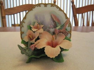 2001 BRADFORD EXCHANGE TREASURES OF THE GARDEN DELICATE RADIANCE PLATE #A1219 - Picture 1 of 9