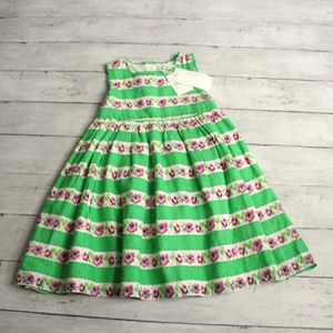 Pumpkin Patch Baby Girl's Sleeveless Dress Size 18-24 Months Green 100% Cotton - Picture 1 of 10