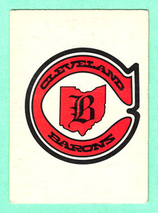 (1) CLEVELAND BARONS 1977-78 O-PEE-CHEE  # 326 TEAM LOGO CREASED  CARD (I2607)