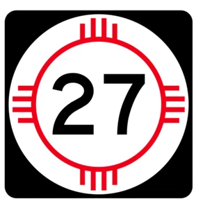 New Mexico State Road 27 Sticker R4124 Highway Sign Road Sign Decal - Picture 1 of 1
