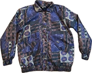 Sunderland of Scotland Golf Jacket Men’s M Gore-Tex Light Abstract Geometric EUC - Picture 1 of 15