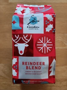Caribou Coffee Reindeer Blend Cherry & Decadent Ground Dark Roast - Picture 1 of 4