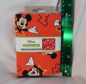 Disney Pre-cut Poplin Fabric Red Mickey & Stars 1 Yd x 43 Inch 65 Poly 35 Cotton - Picture 1 of 8