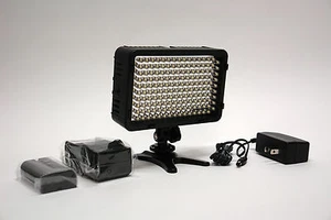 Pro 4K 1 HD LED video light w AC adapter F570 for Sony FDR AX53 HDR CX675 CX455 - Picture 1 of 11
