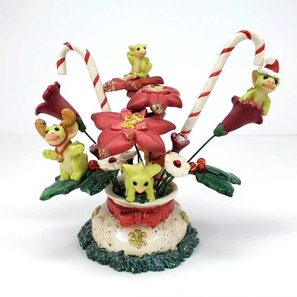 Figura de Navidad caprichosa World Of Pocket Dragons Yule Love Real Musgrave Foto 1 de 4