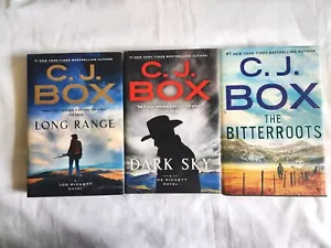 CJ Box Lot 3 Hardcover Books DARK SKY LONG RANGE THE BITTERROOTS Joe Pickett - Picture 1 of 7
