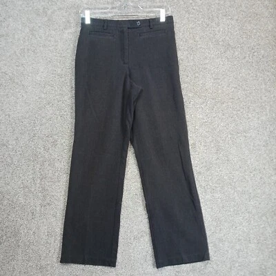 Pantalones Tribales Mujer 4 Gris Elastizado Extensible Frente Plano Tweed Elastizado Pantalón Foto 1 de 4