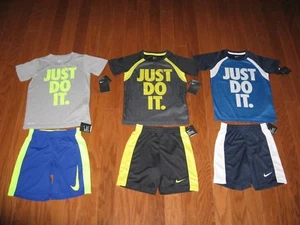 Nike 2 Piece T-Shirt & Shorts Outfit  Set  Boys Size  4/ 5/ 6/ 7 NWT  - Picture 1 of 7