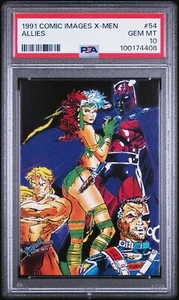 💎 1991 COMIC IMAGES MARVEL X-MEN #54 ALLIES MAGNETO - CARD PSA 10 🔥 - Picture 1 of 3