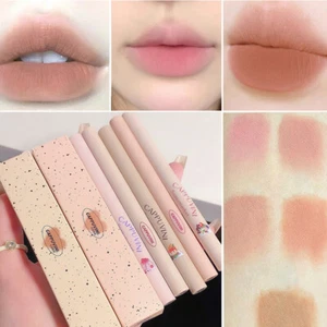 Matte Lip Liner Lipstick Pen Long Lasting Waterproof Velvet Lipliner Pencil - Picture 1 of 21