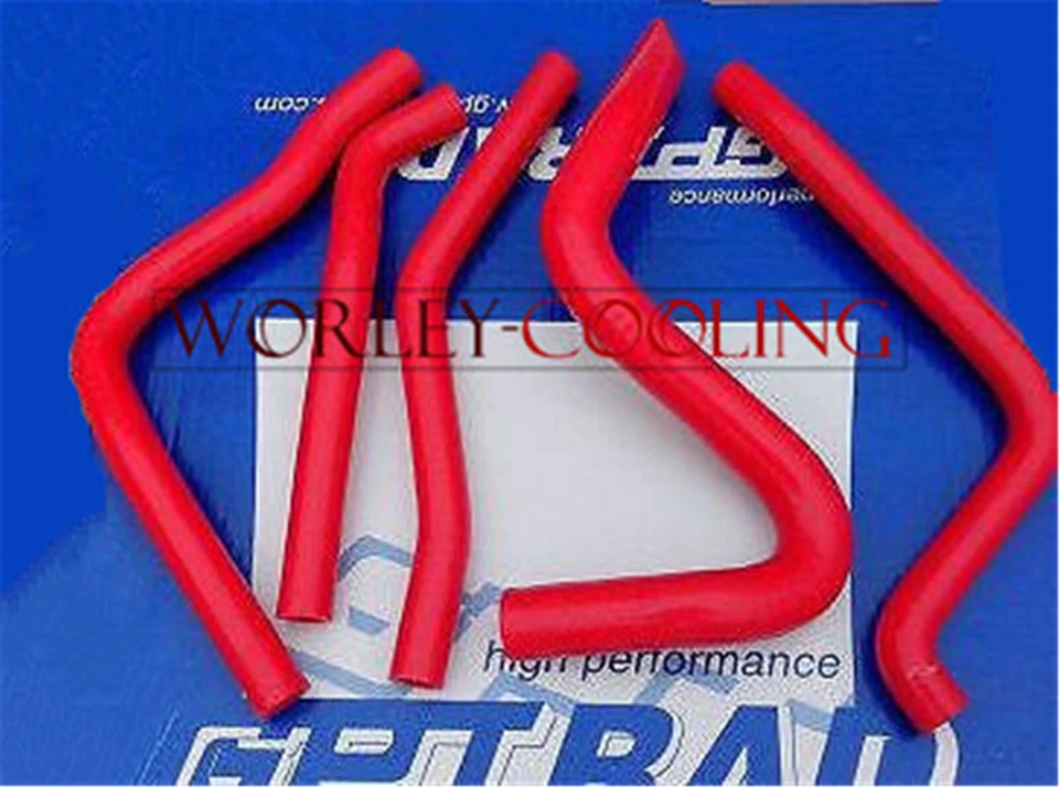 Silicone Radiator Hose FOR Kawasaki KX250 KX 250 1990 1991 1992 1993 90 - 93 RED Foto 1 de 1