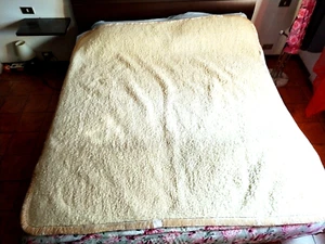 ✅COPRIMATERASSO IN 100% PURA LANA MERINOS Coperta Letto con Elastici agli Angoli - Foto 1 di 17