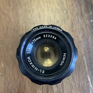 Nikon El-Nikkor 1:4 f=75 mm Made in Japan Vergrößerungsobjektiv mit Etui - Bild 1 von 6