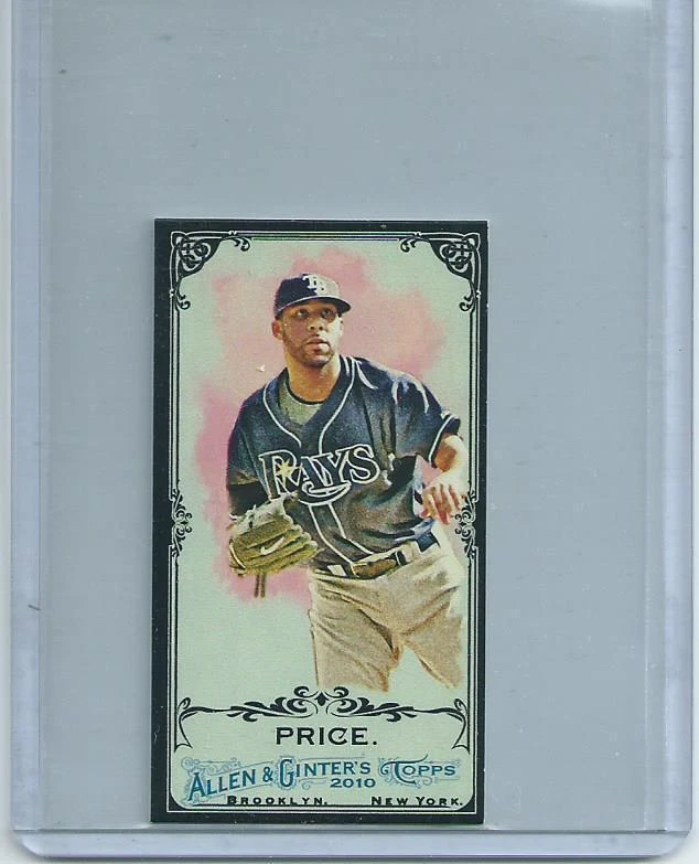 2010 TOPPS ALLEN & GINTER MINI BLACK DAVID PRICE #132 - Image 1 of 1