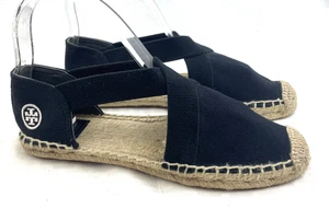Tory Burch Catalina Espadrilles flache Schuhe geschlossene Zehe Sandalen Damengröße 8 " - Bild 1 von 12