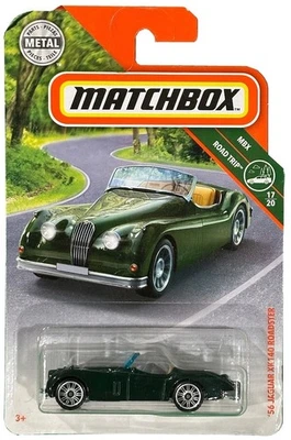 Новый зеленый родстер 2019 Matchbox No9/100 MBX Road Trip No17/20 '56 Jaguar XK140 - Изображение 1 из 3