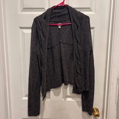 Cárdigan suéter tejido frente abierto Converse One Star para mujer talla L Foto 1 de 4