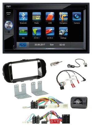 Blaupunkt Lenkrad USB Bluetooth TMC 2DIN Navigation für Kia Soul 14-19 piano - Bild 1 von 4