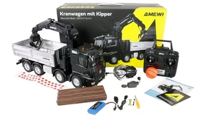 Amewi Mercedes-Benz Arocs RC Kranwagen 1:18 RTR – Truck mit Kipper - Bild 1 von 9