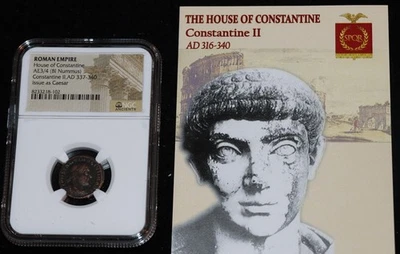 ROMAN EMPEROR Constantine II AD 337-340 NGC Certified Genuine Ancient Coin - Image 1 of 3