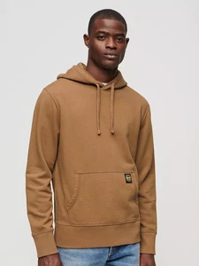 Superdry Men's Contrast Stitch Relaxed Hoodie, Washed Brown Camel, Size S - Picture 1 of 8