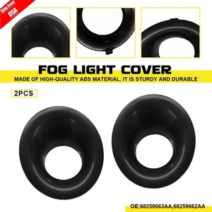 2PCS For Dodge Challenger 2015-2023 Front Fog Light Lamp Cover Bezels LH & RH US - Foto 1 di 11