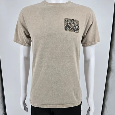 2015 Crazy Shirts Hawai'i Kauai Sea-Turtle Kona Camiseta Gráfica Teñida de Café (S) Foto 1 de 4