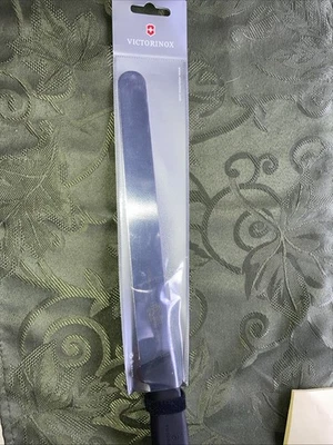 Cuchillo de rebanar Victorinox redondo borde liso fibrox 25 cm | negro 5.4203.25 Foto 1 de 4