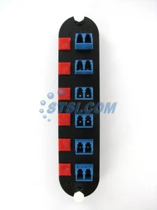 Corning CCH-CP12-A9 Patch Panel, 6 LC Duplex OS2 Singlemode Adapters ~STSI - Picture 1 of 1