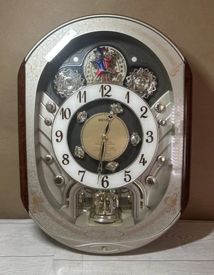 Reloj de Pared SEIKO Melodías En Movimiento 14 Canciones #QMX153BRH Video - LEER INFORMACIÓN - Foto 1 de 4