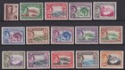 Dominica. 1938-47. SG 99-109a, 1/4d to 10/-. Fine mounted mint. Cat £90.