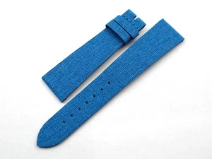 Watch Band Artisanal Vegano Azzurro Hand Made Casual Varie Misure Made Italy New - Bild 1 von 4